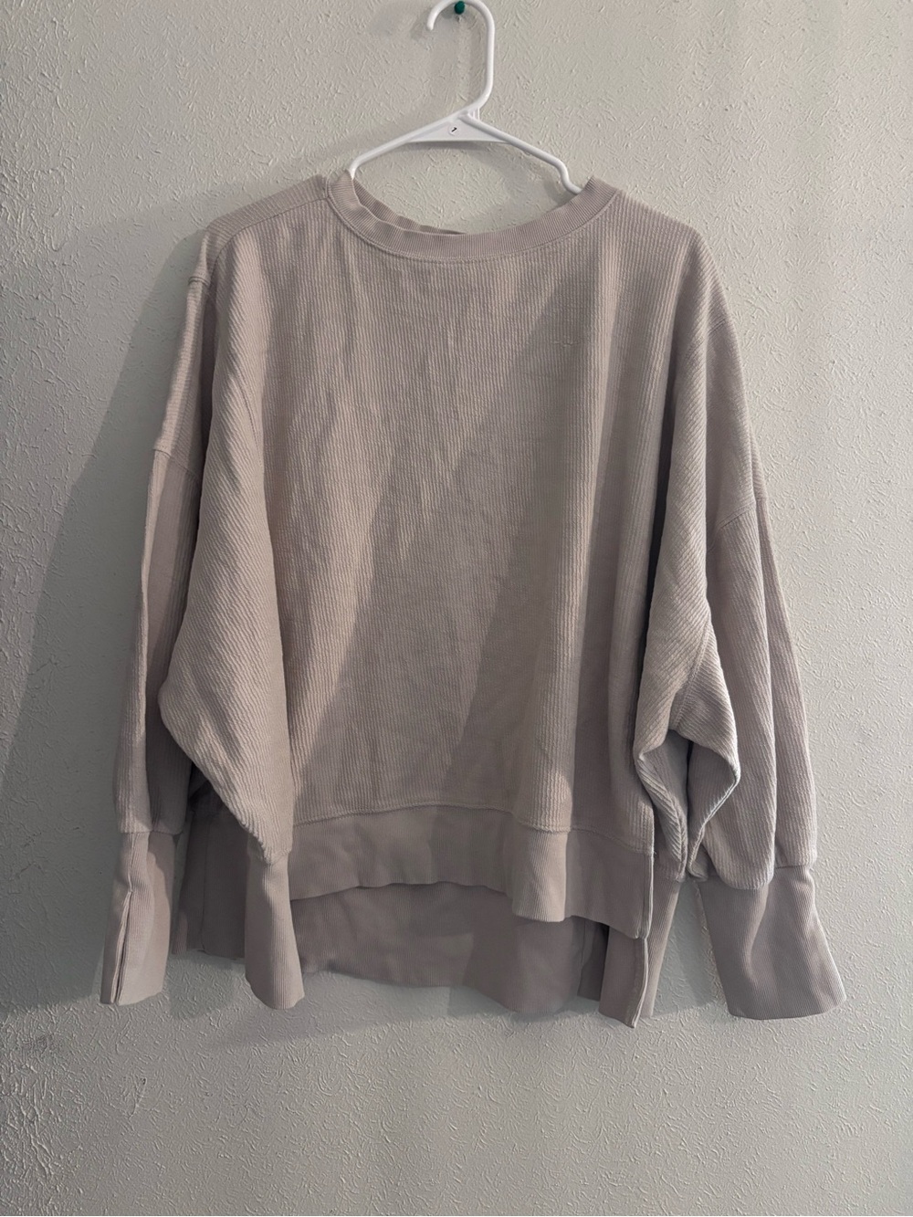 Cream Women's Cozy Ribbed Pullover